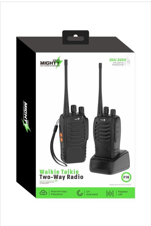 Mighty Wireless Walkie Talkie Two-Way Radio F16
