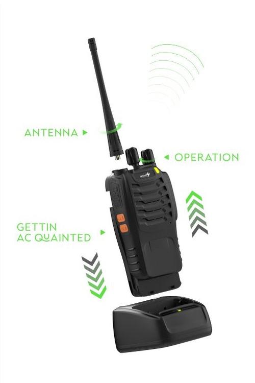 Mighty Wireless Walkie Talkie Two-Way Radio F16