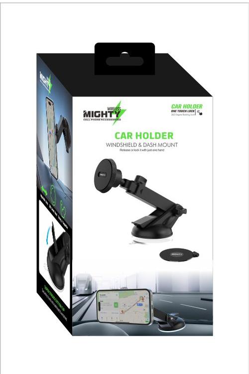 Mighty Wireless Windshield And Dash Mount Car Holder MK03