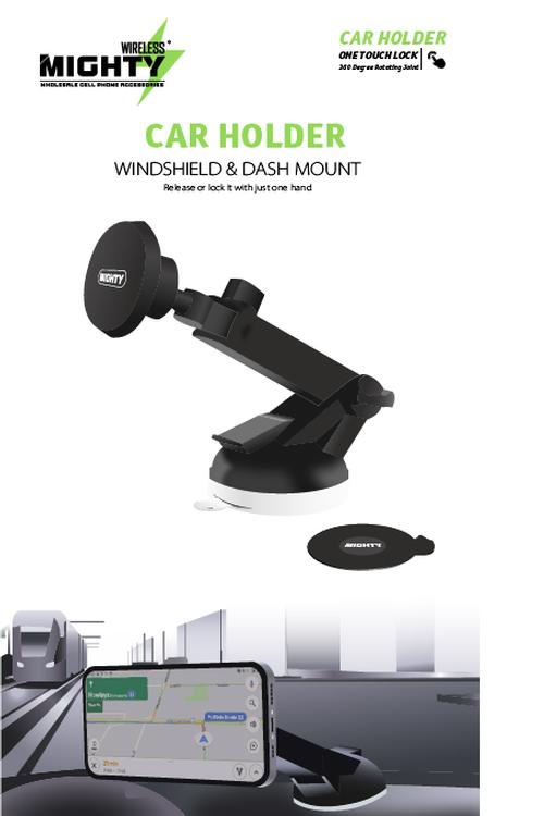 Mighty Wireless Windshield And Dash Mount Car Holder MK03