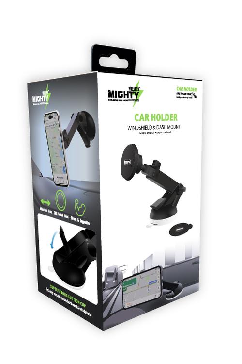 Mighty Wireless Windshield And Dash Mount Car Holder MK03