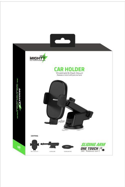 Mighty Wireless Windshield and Dashmount Car Holder MK04