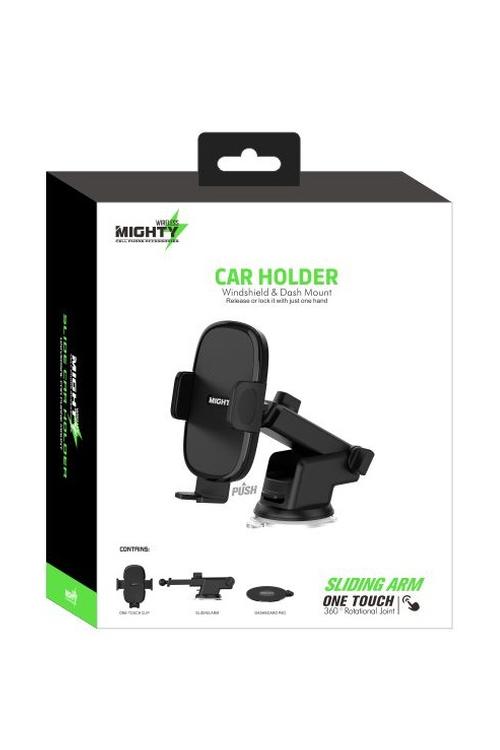 Mighty Wireless Windshield and Dashmount Car Holder MK04