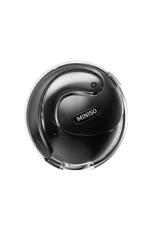 Miniso Translation Earbuds Open Ear Headphone Bluetooth 5.4 OWS AI Headphones Support 148 Languages Wireless Ear Buds with Earhooks IPX5 Waterproof Bluetooth Black X15PRO