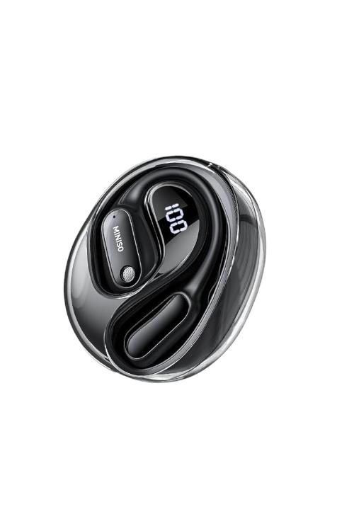 Miniso Wireless Earbuds Open Ear Long-Lasting Endurance and HD Voice Black MS190