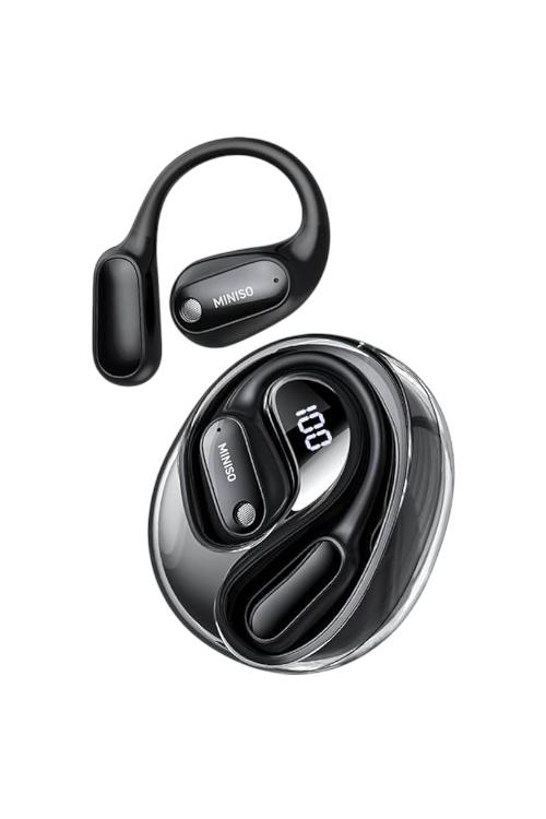 Miniso Wireless Earbuds Open Ear Long-Lasting Endurance and HD Voice Black MS190