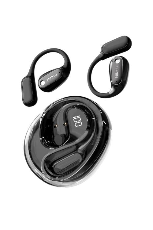 Miniso Wireless Earbuds Open Ear Long-Lasting Endurance and HD Voice Black MS190