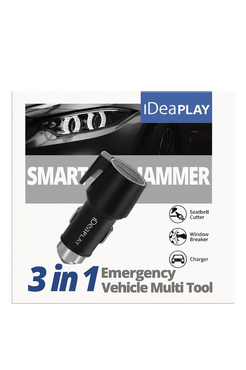Multi Tool Car Charger, Seatbelt Cutter, and Window Breaker All in One