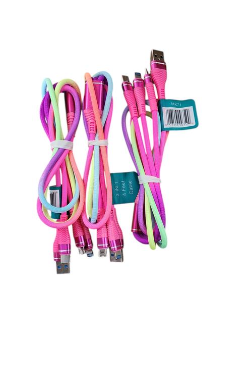 Neon Colorful 3 in 1 Cable MK71