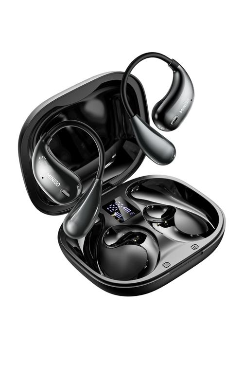 New Miniso Earphone Bluetooth 5.4 True Wireless Low Latency and HD Voice Black X33