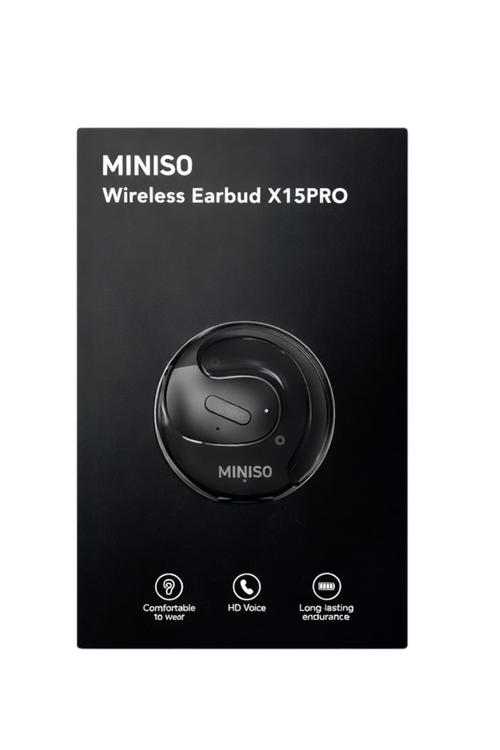 New Miniso Translation Earbuds Open Ear Headphone Bluetooth 5.4 OWS AI Headphones Support 148 Languages Wireless Ear Buds with Earhooks IPX5 Waterproof Bluetooth Black X15PRO