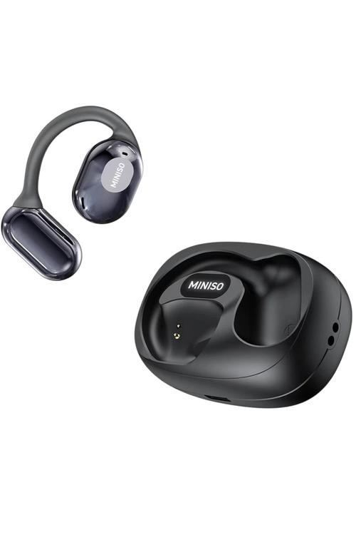 New Miniso Wireless Earbuds Bluetooth Headphones with Charging Case, HD Voice, Comfortable Fit, Long Battery Life, Touch Control Black MS160