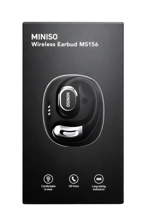 Refurbished Miniso Wireless Earbuds Compact Bluetooth Earphones with Clear Sound Purple MS156