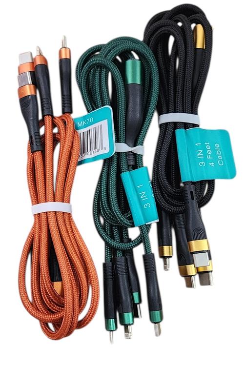 New Style PD Type-C To 3in1 Cable (No USB) MK70