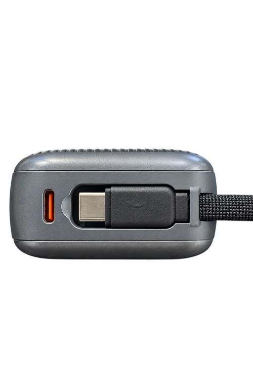Omitta 10,000mAh 22.5W Fast Charging Mini Power Bank with Built-In Cable OMP01