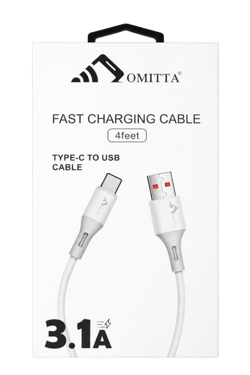 Omitta 3.1A Fast Charging 4FT USB-A to Type-C
