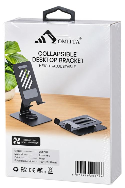 Omitta 360° Rotating Collapsible Desktop Phone and Tablet Stand OMPH1