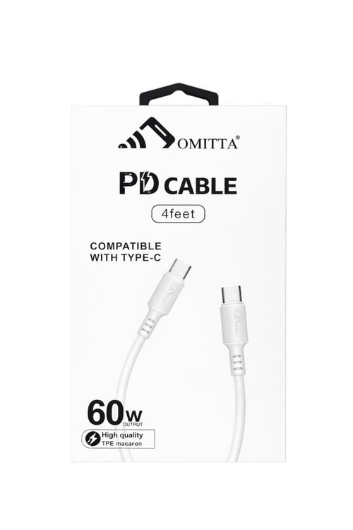 Omitta 60W Fast Charging 4FT USB-C to USB-C Cable