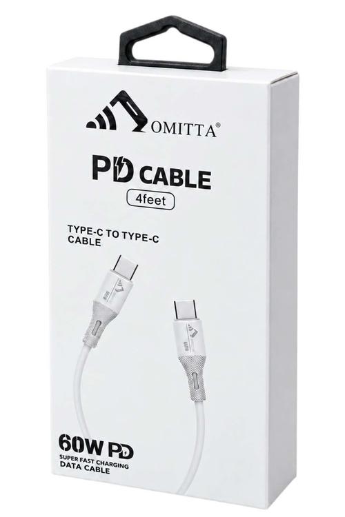 Omitta 60W Fast Charging 4FT USB-C to USB-C Cable
