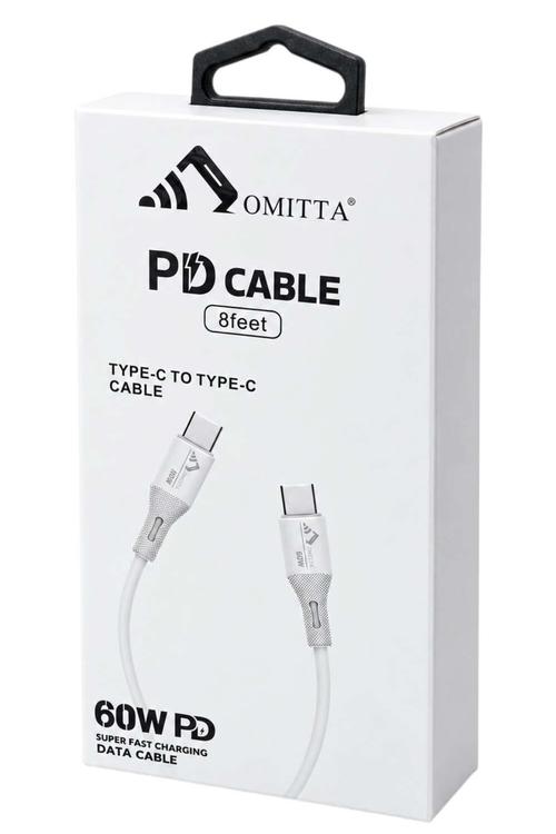 Omitta 60W Fast Charging 8FT USB-C to USB-C Cable OMCC