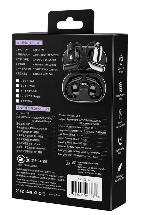 Open-Ear Ai Intelligent Translator Earbuds YYKQ16