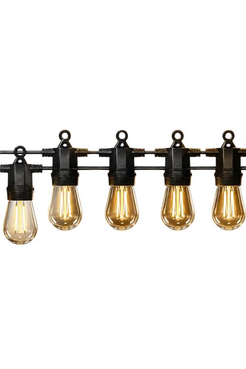 Outdoor Solar LED String Lights, 48FT Shatter-Resistant Decorative Bulbs