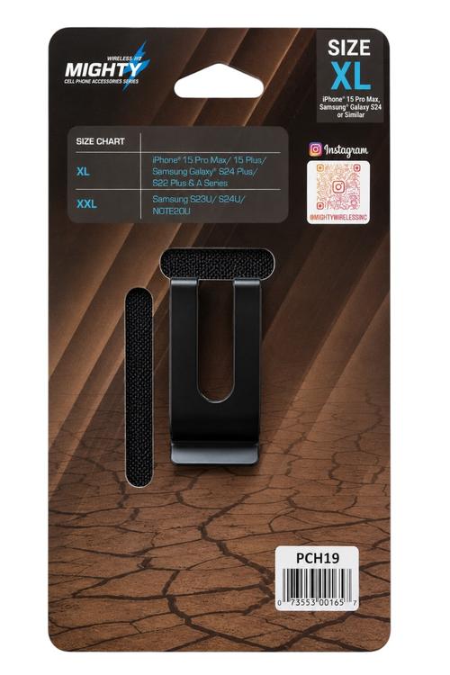 Mighty Dual Phone Vertical Pouch PCH19 BLACK (XL)