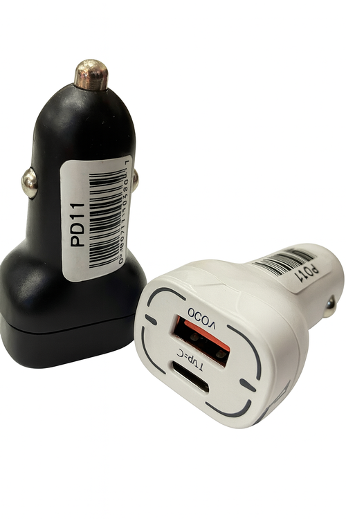PD Car Charger with USB and C Port PD11