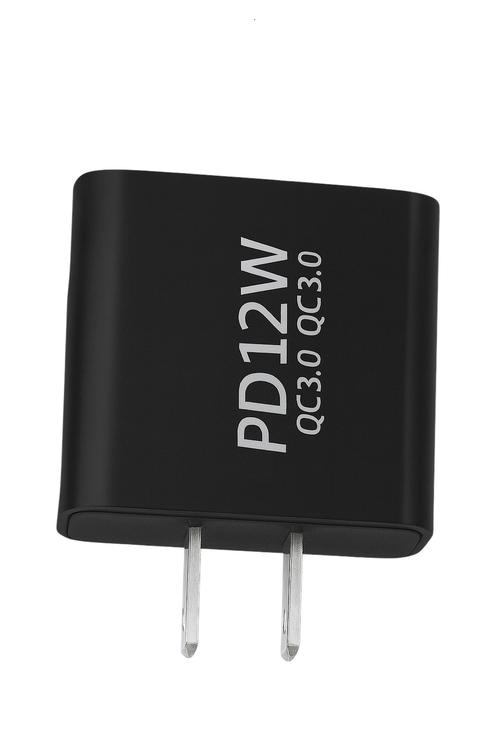 PD Wall Charger with 3 USB Ports and 1 Type-C Port PD31 Black