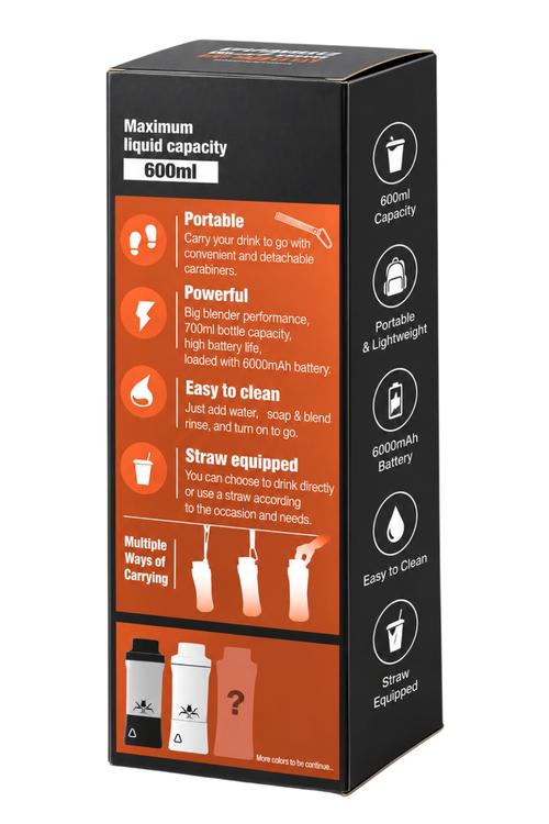 Portable USB-C Rechargeable Blender for Smoothies and Shakes 600ml