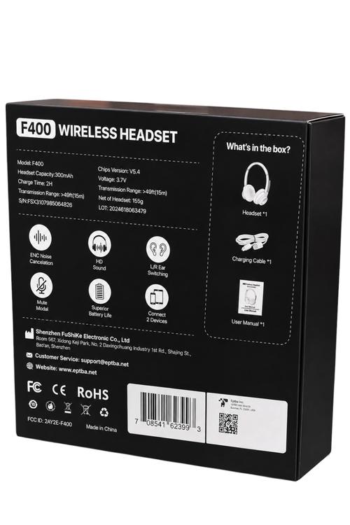 Professional Wireless Headset with HD Voice Microphone F400