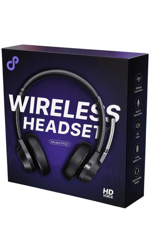 Professional Wireless Headset with HD Voice Microphone F400
