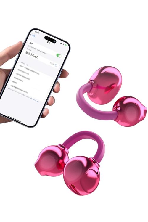 QFX Dynamic Sound Bluetooth 5.4 TWS Earbuds with LED Digital Charging Case, Touch Controls Pink HPE310