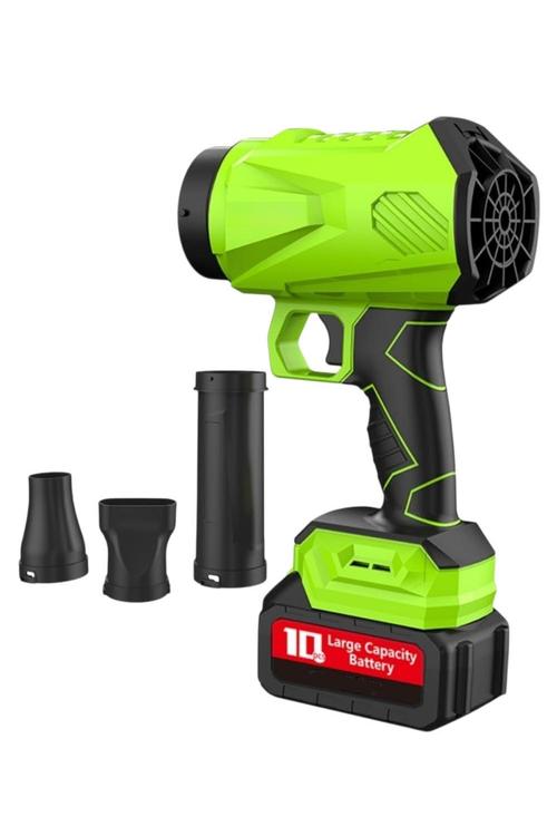 Rechargeable Handheld Air Blower, 21V High-Speed Cordless Design Green