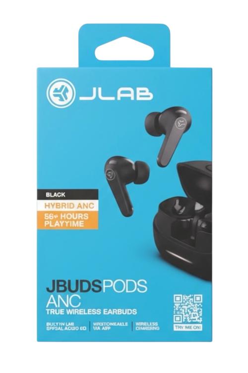 Refurbished JLab Jbuds Pods ANC True Wireless Earbuds Black EBJBPODSRBLK