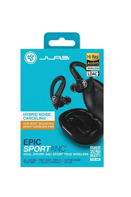 Refurbished Jlab Epic Sport ANC Dual-Driver ANC Sport True wireless EPIC