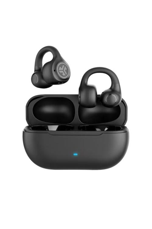 Refurbished Jlab Flex Open Wireless Earbuds Clip-On Open-Ear Black FLEX