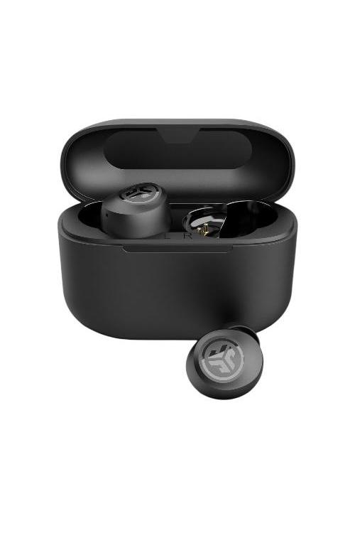 Refurbished Jlab Go Pop Plus True Wireless Earbuds Bluetooth Earbuds with Microphone USB-C Charging Case Dual Connect EQ3 Sound Black POP
