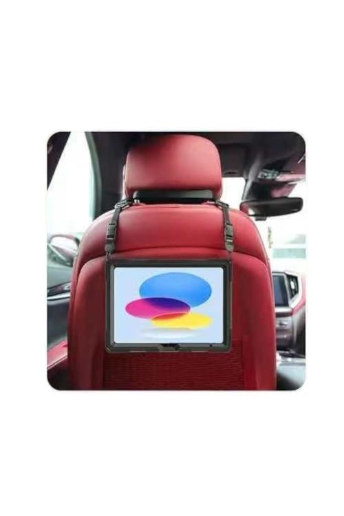 Rugged Anti-Shock Case for iPad 10.9 Gen 10 with Kickstand and Hand Strap Black