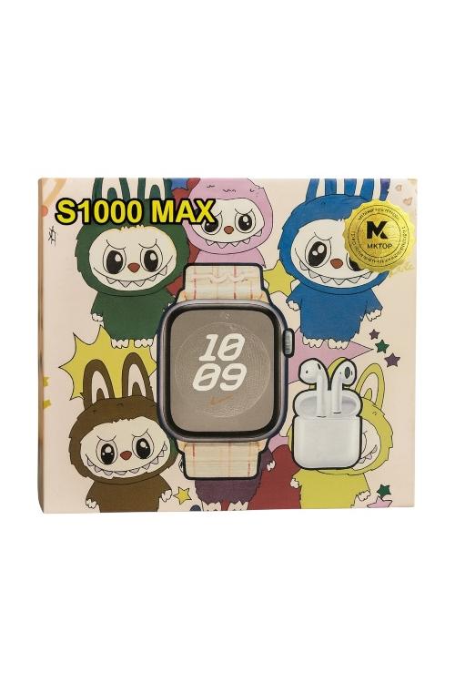 S1000 Smart Watch 2 straps black grey pink S1000Max