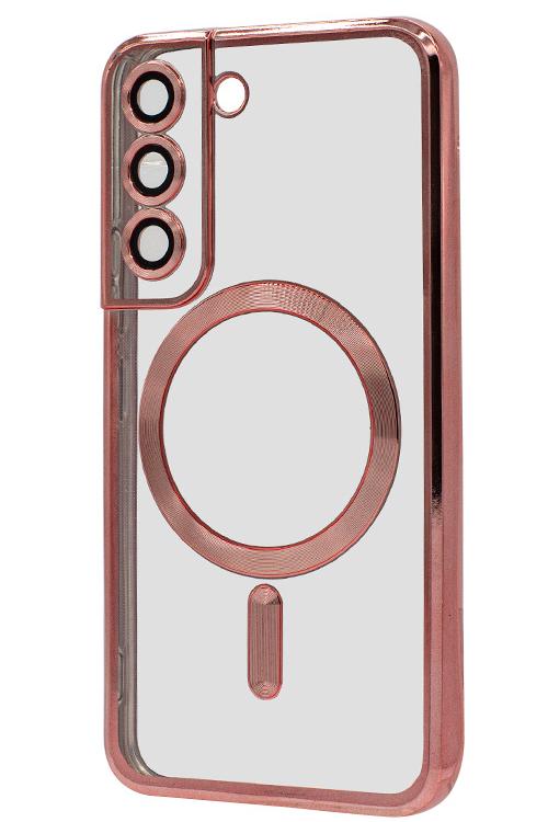 S22 TPU Case With Metallic Magnet Wholesale Rose Gold