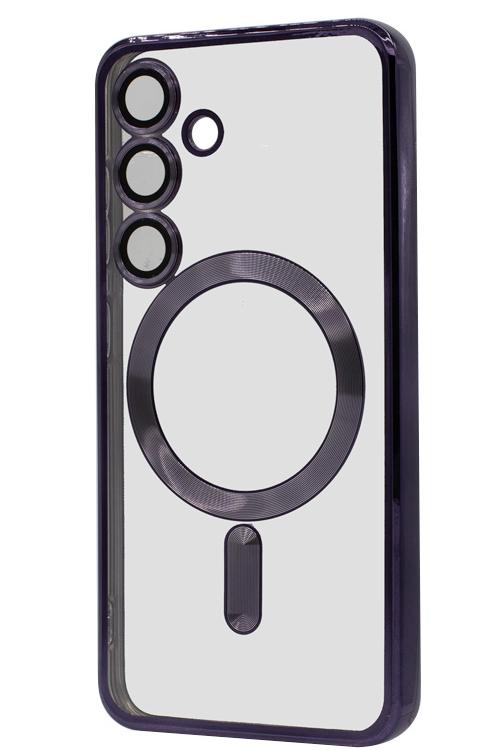 S24 TPU Case With Metallic Magnet Wholesale Purple