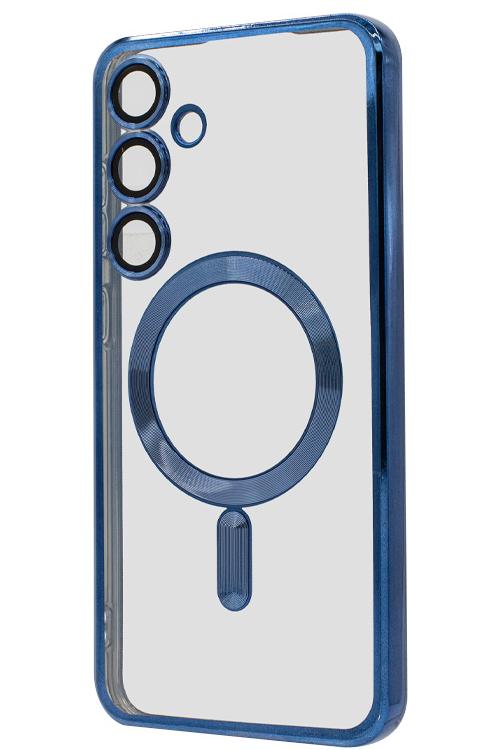 S24 Plus TPU Case With Metallic Magnet Wholesale Blue