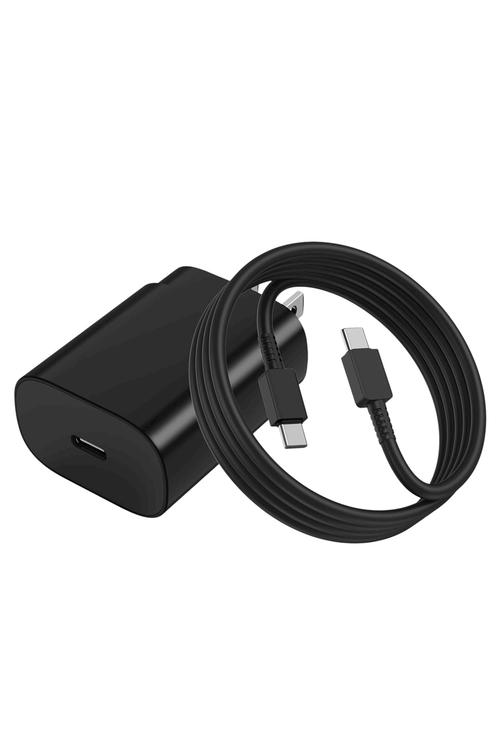Samsung Style Adapter With C To C Cable Travel Combo TC25W Black