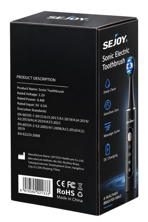 Sejoy Sonic Electric Toothbrush Clean, Sensitive and Massage Modes