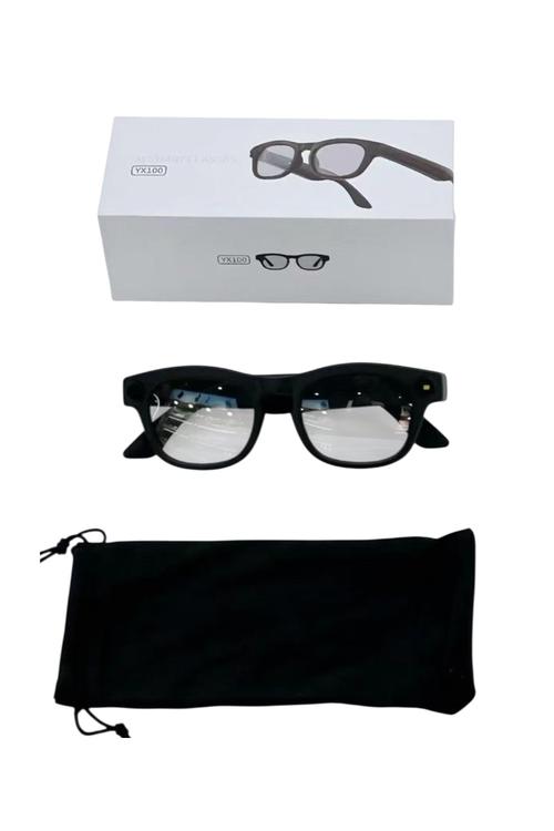 Smart Bluetooth Audio Glasses, Wireless Clear Lens Eyewear with Mic and Speakers YX100