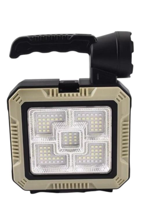 Solar Portable LED Lamp Dual Light Source, Solar Charging Gray MW916