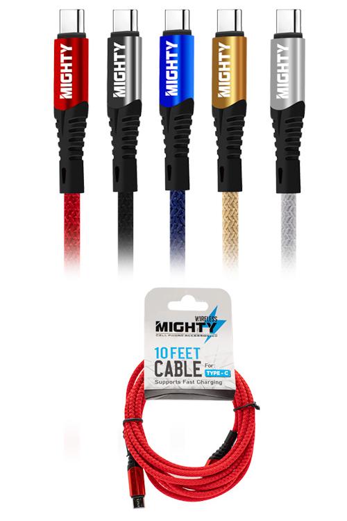 TYPE-C 10FT 3.1A CABLE WHOLESALE TC10FT3.1A