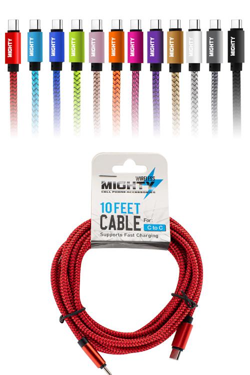 Type-C To Type-C 10ft Super Cable Wholesale CC10FTSUPER