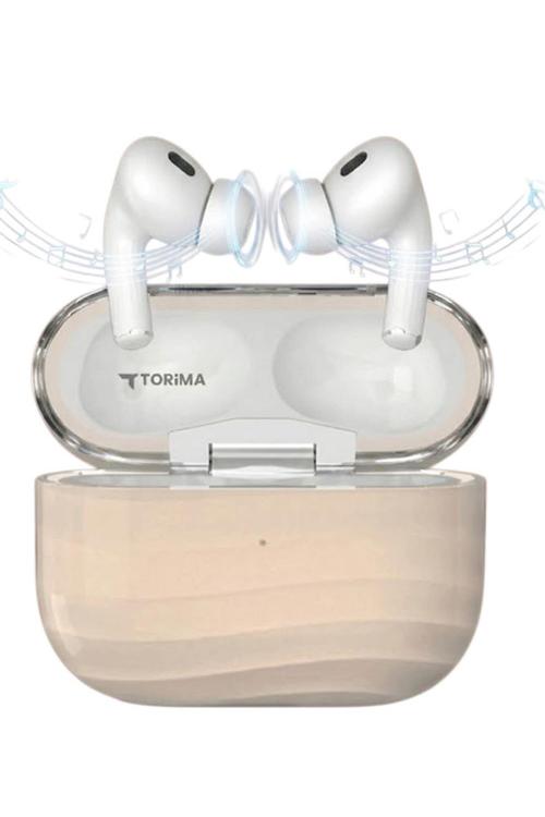 Torima ANC Wireless Earbuds with 300mAh Charging Case Beige G03